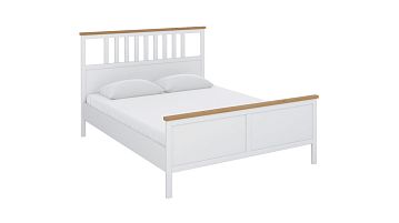 Кровать Terek, цвет: Белый+Cветло-коричневый